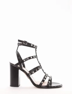 sandalo tacco 10 cm nero