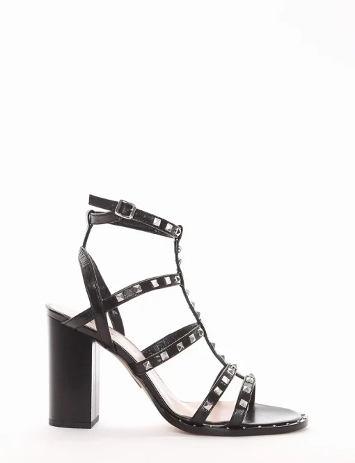 sandalo tacco 10 cm nero