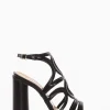 sandalo tacco 10 cm nero
