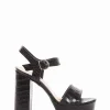 sandalo tacco 10 cm nero