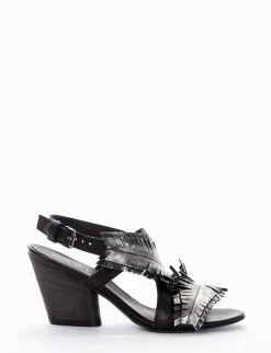 sandalo tacco 8 cm nero