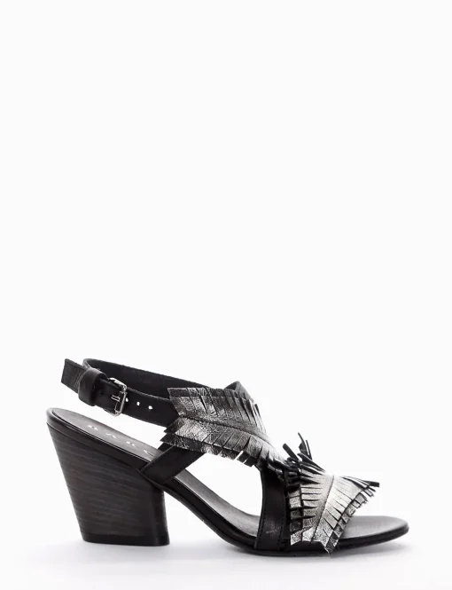 sandalo tacco 8 cm nero
