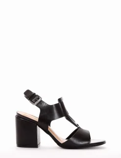 sandalo tacco 7 cm nero