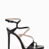 sandalo tacco 10 cm nero