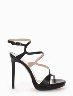 sandalo tacco 10 cm nero
