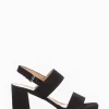 sandalo tacco 8 cm nero