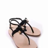 Sandalo tacco 1 cm nero