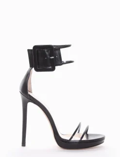 sandalo tacco 10 cm nero