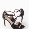 sandalo tacco 9 cm nero
