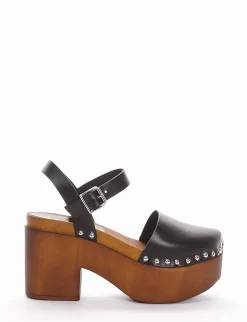 sandalo tacco 10 cm nero