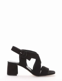 sandalo tacco 5 cm nero