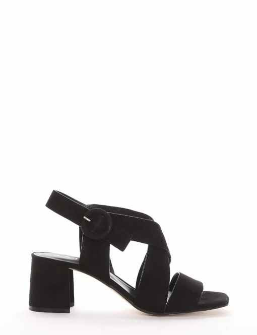 sandalo tacco 5 cm nero