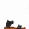 Sandalo tacco 4 cm nero