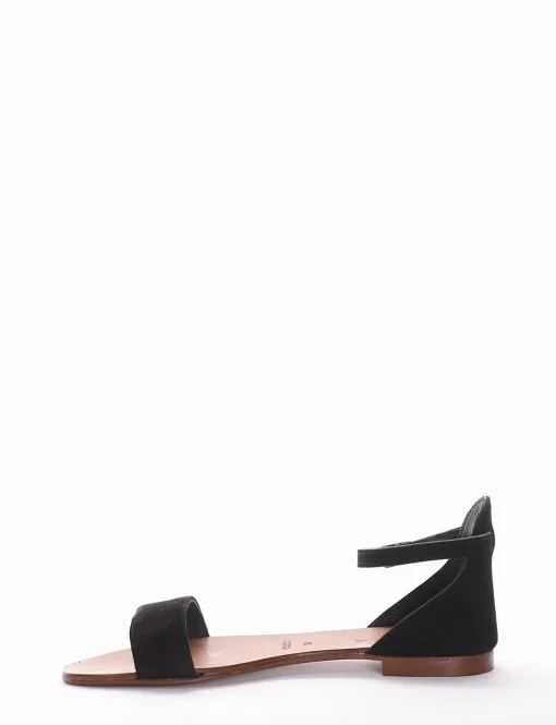 Sandalo tacco 1 cm nero
