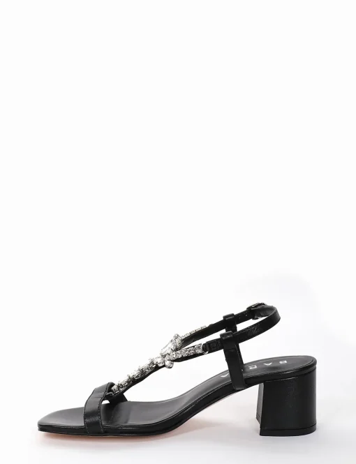 Sandalo tacco 5 cm nero
