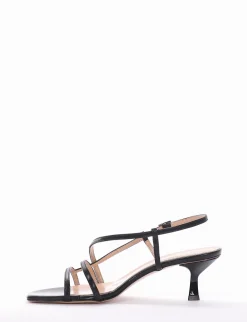 Sandalo tacco 5 cm nero