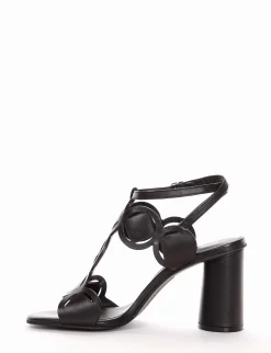 sandalo tacco 9 cm nero