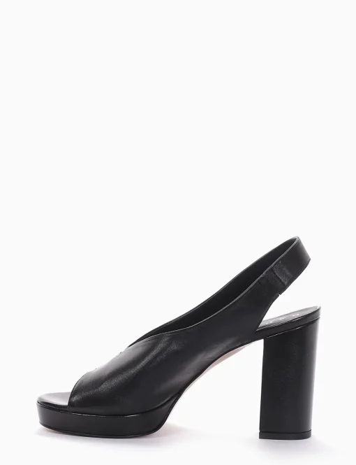 Sandalo tacco 8 cm nero