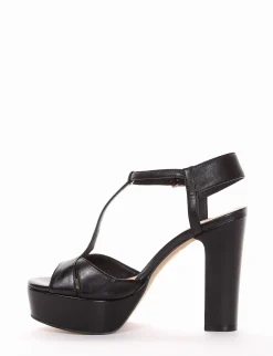 sandalo tacco 10 cm nero