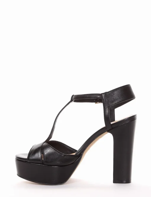 sandalo tacco 10 cm nero