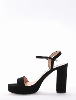 Sandalo tacco 10 cm nero