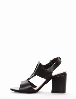 sandalo tacco 7 cm nero