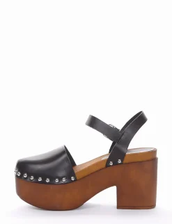 sandalo tacco 10 cm nero