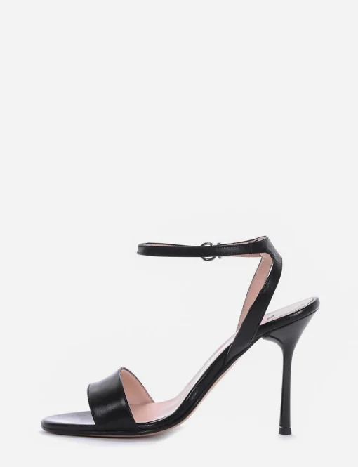 sandalo tacco 9 cm nero