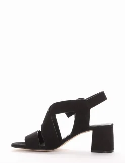 sandalo tacco 5 cm nero