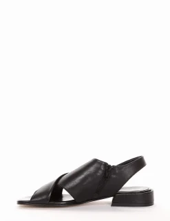 sandalo tacco 2 cm nero