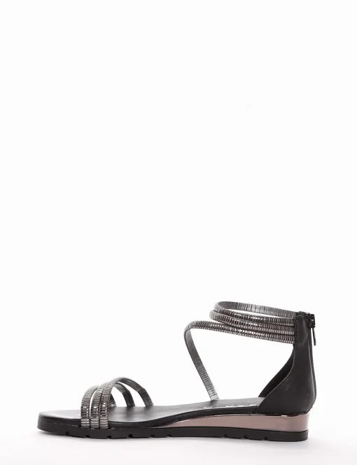 sandalo tacco 2 cm nero