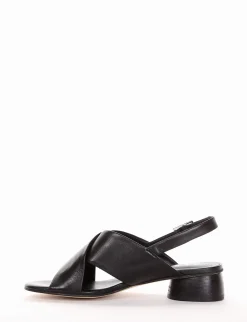 sandalo tacco 4 cm nero