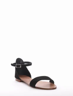 Sandalo tacco 1 cm nero