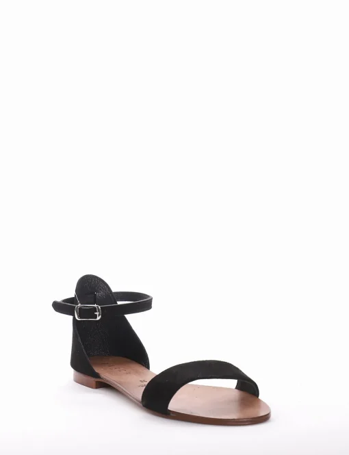 Sandalo tacco 1 cm nero