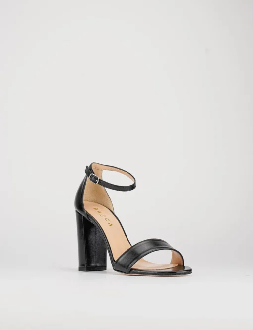 Sandalo tacco 9 cm nero