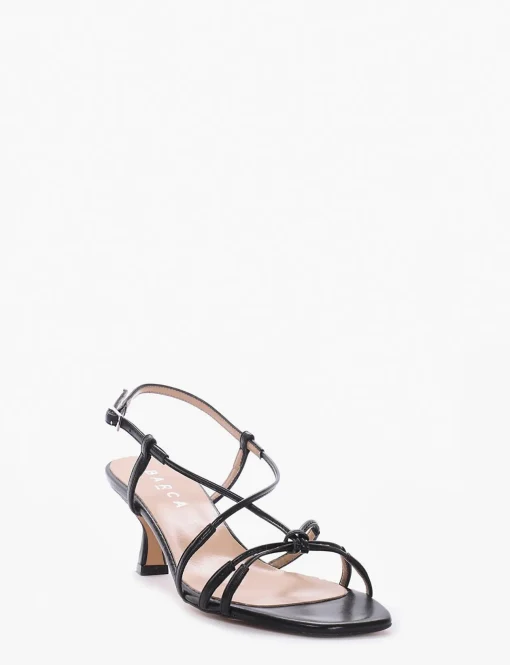 Sandalo tacco 5 cm nero