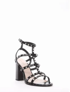 sandalo tacco 10 cm nero