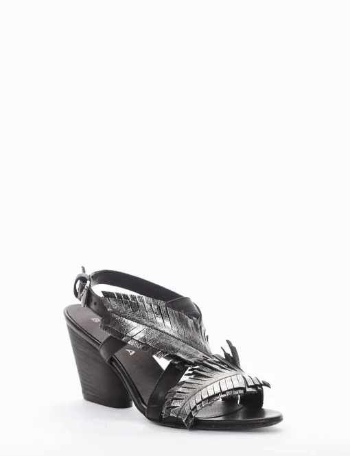 sandalo tacco 8 cm nero