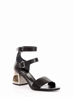 sandalo tacco 6 cm nero