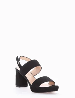 sandalo tacco 8 cm nero