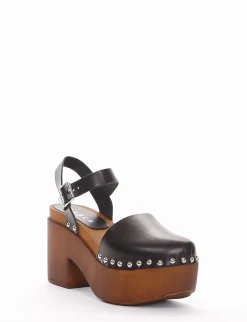 sandalo tacco 10 cm nero