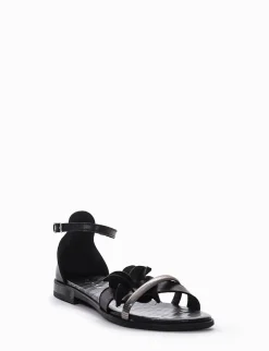 Sandalo tacco 1 cm nero