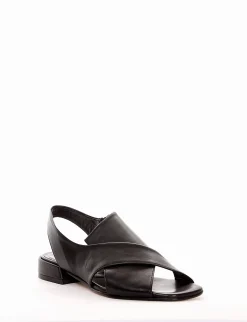 sandalo tacco 2 cm nero
