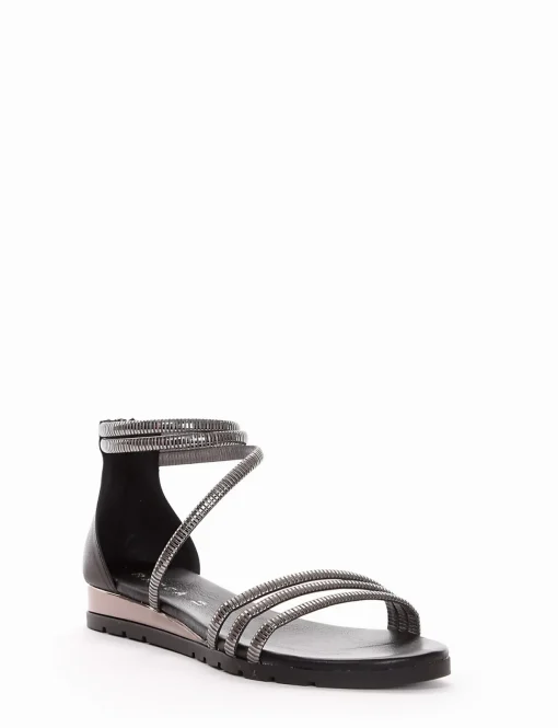 sandalo tacco 2 cm nero