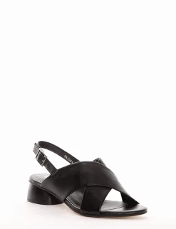 sandalo tacco 4 cm nero