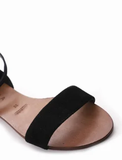 Sandalo tacco 1 cm nero