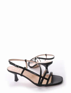 Sandalo tacco 5 cm nero