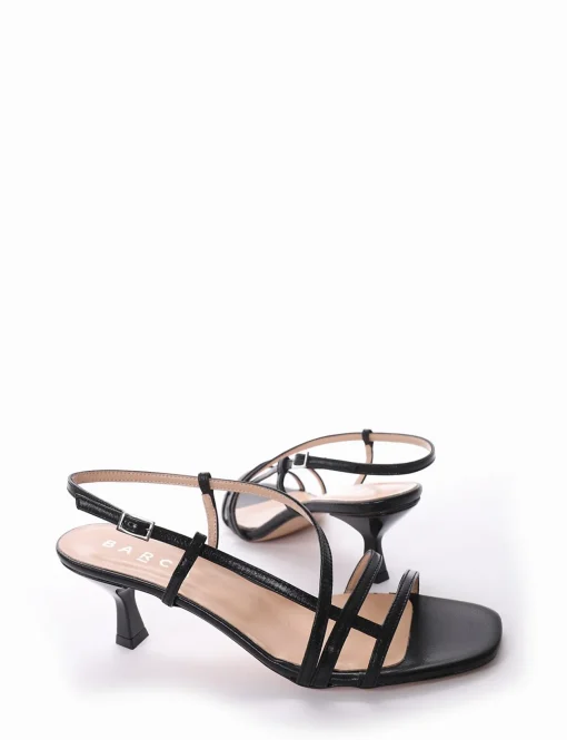 Sandalo tacco 5 cm nero