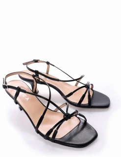 Sandalo tacco 5 cm nero