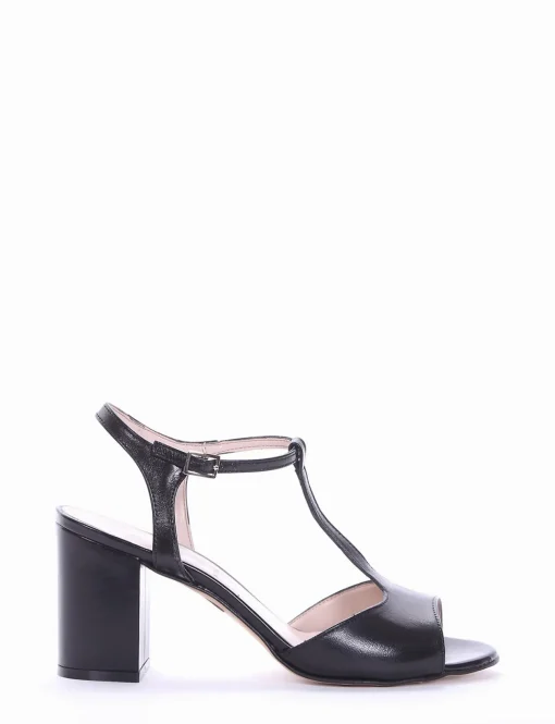 sandalo tacco 7 cm nero